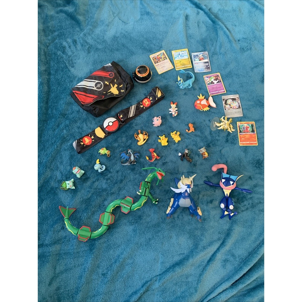 Lot 20 Assorted Pokemon Mini Vinyl Plastic Figures Tomy Nintendo Toys‎